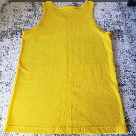 Vintage Alstyle Yellow Venice Beach California tank top Black White Yellow - Picture 9 of 9